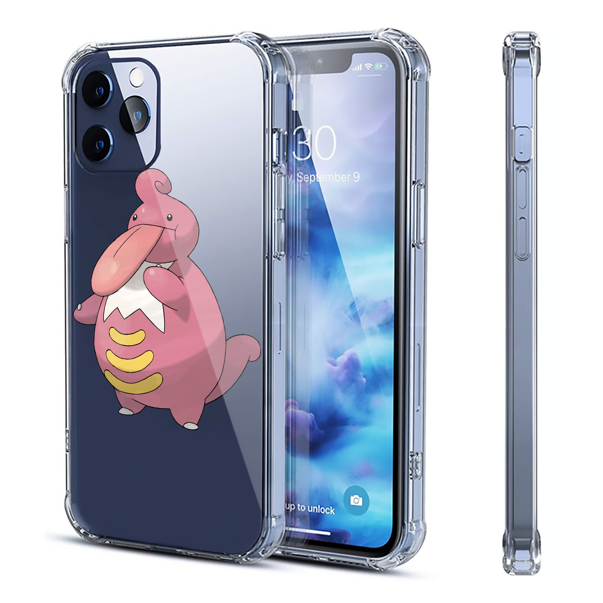 （画像用） ポケットモンスター Pokémon 【iPhone 12シリーズ対応】透明スマホケース（クリアソフトケース）